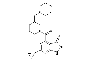 Image of 6-cyclopropyl-4-[3-(morpholinomethyl)piperidine-1-carbonyl]-1,2-dihydropyrazolo[3,4-b]pyridin-3-one