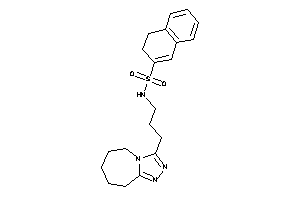 Image of N-[3-(6,7,8,9-tetrahydro-5H-[1,2,4]triazolo[4,3-a]azepin-3-yl)propyl]-3,4-dihydronaphthalene-2-sulfonamide