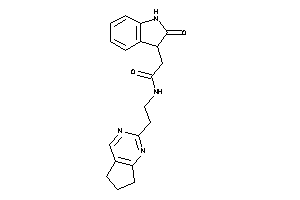 N-[2-(6,7-dihydro-5H-cyclopenta[d]pyrimidin-2-yl)ethyl]-2-(2-ketoindolin-3-yl)acetamide