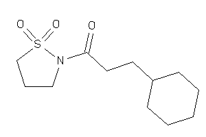3-cyclohexyl-1-(1,1-diketo-1,2-thiazolidin-2-yl)propan-1-one