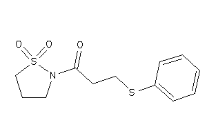 1-(1,1-diketo-1,2-thiazolidin-2-yl)-3-(phenylthio)propan-1-one