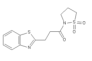 Image of 3-(1,3-benzothiazol-2-yl)-1-(1,1-diketo-1,2-thiazolidin-2-yl)propan-1-one