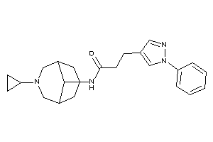 N-(7-cyclopropyl-7-azabicyclo[3.3.1]nonan-9-yl)-3-(1-phenylpyrazol-4-yl)propionamide