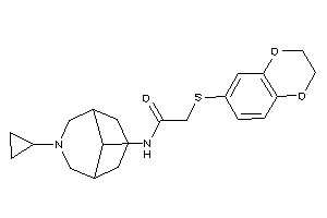 Image of N-(7-cyclopropyl-7-azabicyclo[3.3.1]nonan-9-yl)-2-(2,3-dihydro-1,4-benzodioxin-6-ylthio)acetamide