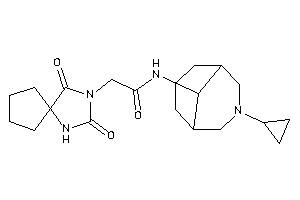 N-(7-cyclopropyl-7-azabicyclo[3.3.1]nonan-9-yl)-2-(2,4-diketo-1,3-diazaspiro[4.4]nonan-3-yl)acetamide