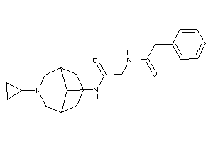 N-(7-cyclopropyl-7-azabicyclo[3.3.1]nonan-9-yl)-2-[(2-phenylacetyl)amino]acetamide