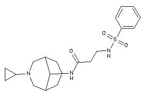 3-(benzenesulfonamido)-N-(7-cyclopropyl-7-azabicyclo[3.3.1]nonan-9-yl)propionamide