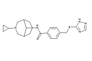 N-(7-cyclopropyl-7-azabicyclo[3.3.1]nonan-9-yl)-4-[(1H-1,2,4-triazol-5-ylthio)methyl]benzamide