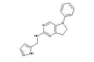 (5-phenyl-6,7-dihydropyrrolo[3,2-d]pyrimidin-2-yl)-(1H-pyrazol-5-ylmethyl)amine