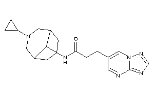 N-(7-cyclopropyl-7-azabicyclo[3.3.1]nonan-9-yl)-3-([1,2,4]triazolo[1,5-a]pyrimidin-6-yl)propionamide
