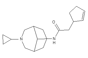Image of 2-cyclopent-2-en-1-yl-N-(7-cyclopropyl-7-azabicyclo[3.3.1]nonan-9-yl)acetamide