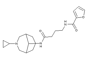Image of N-[4-[(7-cyclopropyl-7-azabicyclo[3.3.1]nonan-9-yl)amino]-4-keto-butyl]-2-furamide