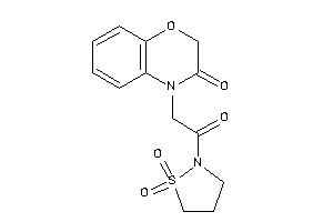 4-[2-(1,1-diketo-1,2-thiazolidin-2-yl)-2-keto-ethyl]-1,4-benzoxazin-3-one
