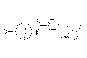 N-(7-cyclopropyl-7-azabicyclo[3.3.1]nonan-9-yl)-4-(succinimidomethyl)benzamide