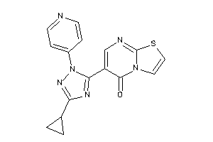 6-[5-cyclopropyl-2-(4-pyridyl)-1,2,4-triazol-3-yl]thiazolo[3,2-a]pyrimidin-5-one