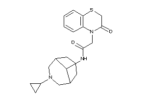 N-(7-cyclopropyl-7-azabicyclo[3.3.1]nonan-9-yl)-2-(3-keto-1,4-benzothiazin-4-yl)acetamide