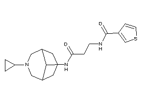 Image of N-[3-[(7-cyclopropyl-7-azabicyclo[3.3.1]nonan-9-yl)amino]-3-keto-propyl]thiophene-3-carboxamide