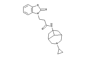 Image of N-(7-cyclopropyl-7-azabicyclo[3.3.1]nonan-9-yl)-3-(2-keto-1,3-benzoxazol-3-yl)propionamide