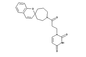 1-(3-keto-3-spiro[azepane-4,2'-chromene]-1-yl-propyl)pyrimidine-2,4-quinone
