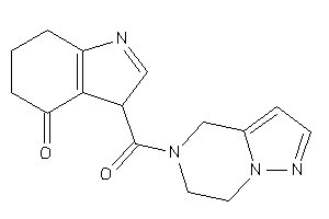 Image of 3-(6,7-dihydro-4H-pyrazolo[1,5-a]pyrazine-5-carbonyl)-3,5,6,7-tetrahydroindol-4-one
