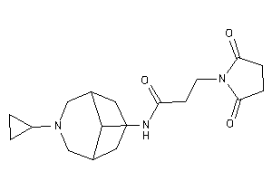 N-(7-cyclopropyl-7-azabicyclo[3.3.1]nonan-9-yl)-3-succinimido-propionamide