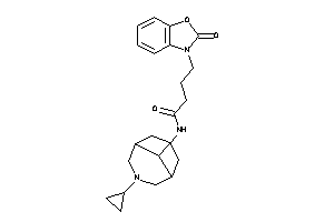 Image of N-(7-cyclopropyl-7-azabicyclo[3.3.1]nonan-9-yl)-4-(2-keto-1,3-benzoxazol-3-yl)butyramide