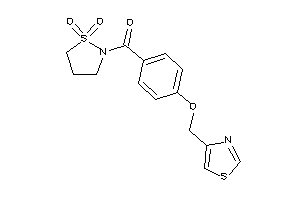 (1,1-diketo-1,2-thiazolidin-2-yl)-[4-(thiazol-4-ylmethoxy)phenyl]methanone