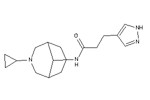N-(7-cyclopropyl-7-azabicyclo[3.3.1]nonan-9-yl)-3-(1H-pyrazol-4-yl)propionamide