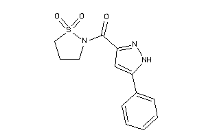 Image of (1,1-diketo-1,2-thiazolidin-2-yl)-(5-phenyl-1H-pyrazol-3-yl)methanone
