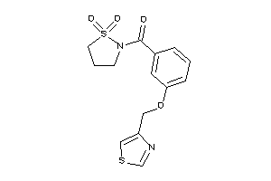 Image of (1,1-diketo-1,2-thiazolidin-2-yl)-[3-(thiazol-4-ylmethoxy)phenyl]methanone