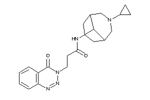 N-(7-cyclopropyl-7-azabicyclo[3.3.1]nonan-9-yl)-3-(4-keto-1,2,3-benzotriazin-3-yl)propionamide