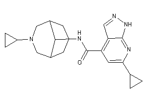 6-cyclopropyl-N-(7-cyclopropyl-7-azabicyclo[3.3.1]nonan-9-yl)-1H-pyrazolo[3,4-b]pyridine-4-carboxamide