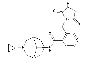 N-(7-cyclopropyl-7-azabicyclo[3.3.1]nonan-9-yl)-2-[(2,5-diketoimidazolidin-1-yl)methyl]benzamide