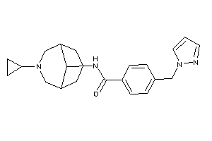 N-(7-cyclopropyl-7-azabicyclo[3.3.1]nonan-9-yl)-4-(pyrazol-1-ylmethyl)benzamide