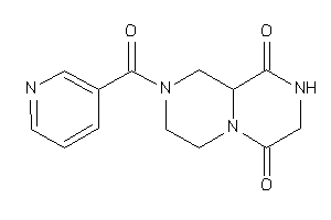 2-nicotinoyl-1,3,4,7,8,9a-hexahydropyrazino[1,2-a]pyrazine-6,9-quinone