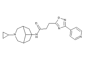 N-(7-cyclopropyl-7-azabicyclo[3.3.1]nonan-9-yl)-3-[3-(4-pyridyl)-1,2,4-oxadiazol-5-yl]propionamide