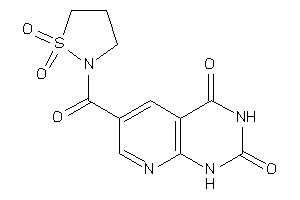 Image of 6-(1,1-diketo-1,2-thiazolidine-2-carbonyl)-1H-pyrido[2,3-d]pyrimidine-2,4-quinone