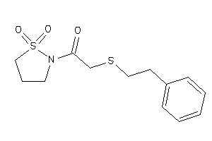 1-(1,1-diketo-1,2-thiazolidin-2-yl)-2-(phenethylthio)ethanone