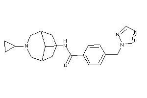 N-(7-cyclopropyl-7-azabicyclo[3.3.1]nonan-9-yl)-4-(1,2,4-triazol-1-ylmethyl)benzamide