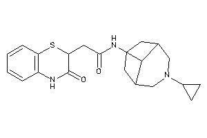 Image of N-(7-cyclopropyl-7-azabicyclo[3.3.1]nonan-9-yl)-2-(3-keto-4H-1,4-benzothiazin-2-yl)acetamide