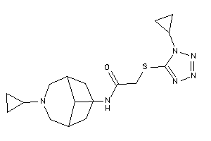 N-(7-cyclopropyl-7-azabicyclo[3.3.1]nonan-9-yl)-2-[(1-cyclopropyltetrazol-5-yl)thio]acetamide