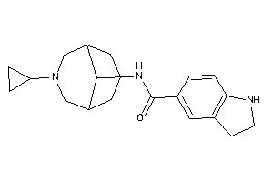 N-(7-cyclopropyl-7-azabicyclo[3.3.1]nonan-9-yl)indoline-5-carboxamide