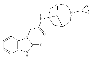 N-(7-cyclopropyl-7-azabicyclo[3.3.1]nonan-9-yl)-2-(2-keto-3H-benzimidazol-1-yl)acetamide