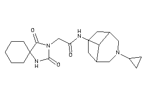 N-(7-cyclopropyl-7-azabicyclo[3.3.1]nonan-9-yl)-2-(2,4-diketo-1,3-diazaspiro[4.5]decan-3-yl)acetamide