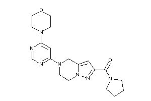 [5-(6-morpholinopyrimidin-4-yl)-6,7-dihydro-4H-pyrazolo[1,5-a]pyrazin-2-yl]-pyrrolidino-methanone