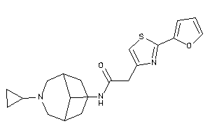 N-(7-cyclopropyl-7-azabicyclo[3.3.1]nonan-9-yl)-2-[2-(2-furyl)thiazol-4-yl]acetamide