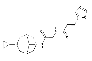 Image of N-[2-[(7-cyclopropyl-7-azabicyclo[3.3.1]nonan-9-yl)amino]-2-keto-ethyl]-3-(2-furyl)acrylamide