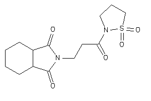 Image of 2-[3-(1,1-diketo-1,2-thiazolidin-2-yl)-3-keto-propyl]-3a,4,5,6,7,7a-hexahydroisoindole-1,3-quinone
