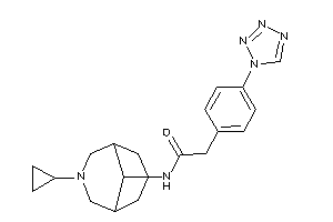 N-(7-cyclopropyl-7-azabicyclo[3.3.1]nonan-9-yl)-2-[4-(tetrazol-1-yl)phenyl]acetamide