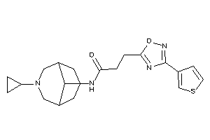 N-(7-cyclopropyl-7-azabicyclo[3.3.1]nonan-9-yl)-3-[3-(3-thienyl)-1,2,4-oxadiazol-5-yl]propionamide